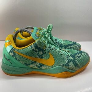 Nike Zoom Kobe 8 System Green Glow Laser Orange 555035-304 Men’s Size US9.5